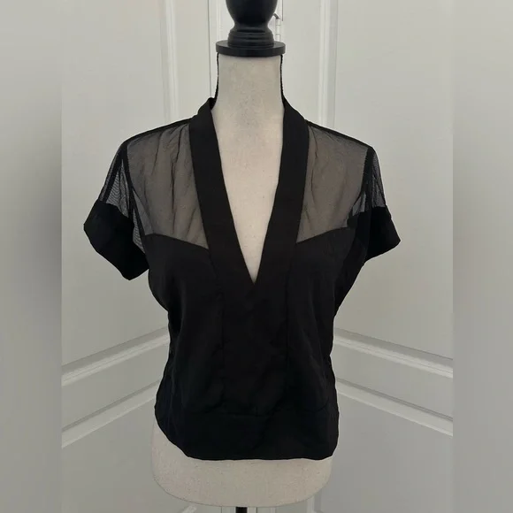 Bluebella Richmond Long Pyjama Set TOP Black - Picture 2 of 4